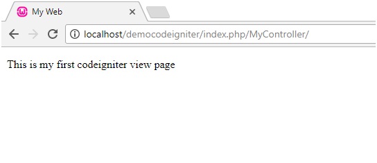 输出-Codeigniter pHp示例
